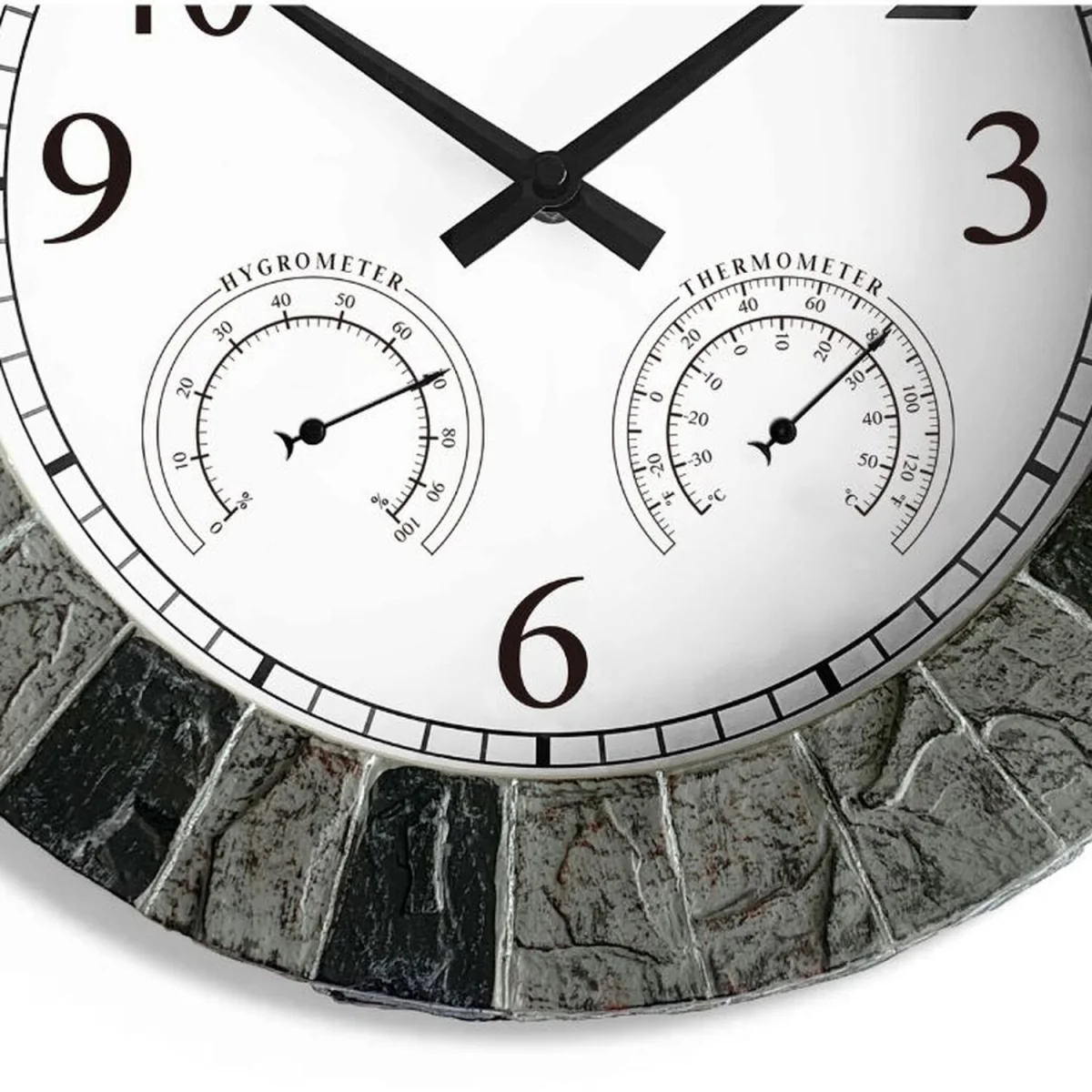 Waterproof Wall Clock - Grey/Red/Black Frame – image 9