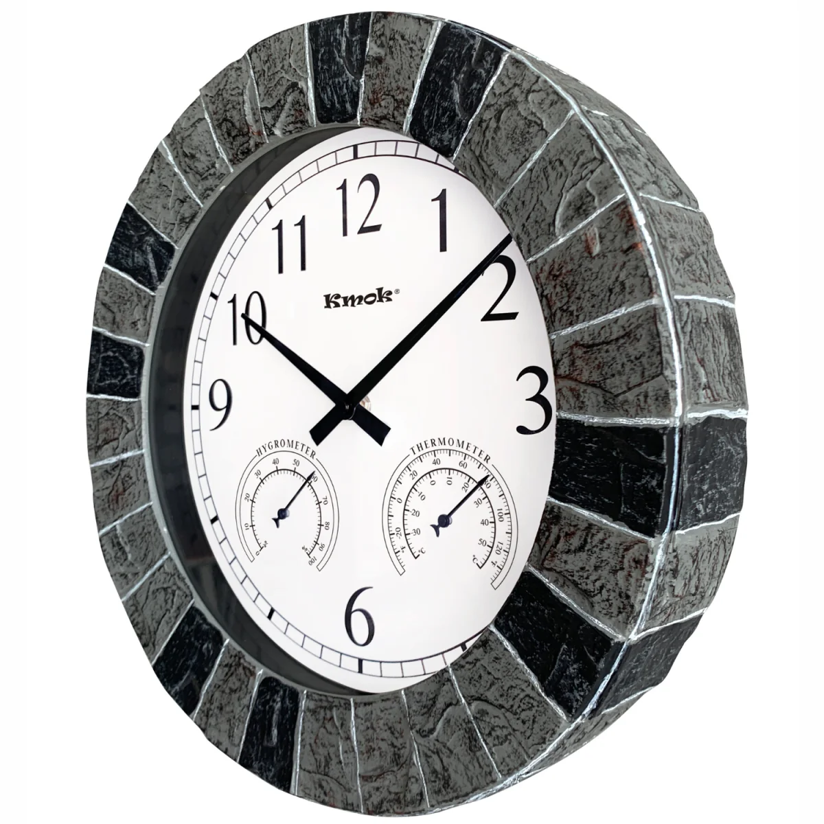 Waterproof Wall Clock - Grey/Red/Black Frame – image 10