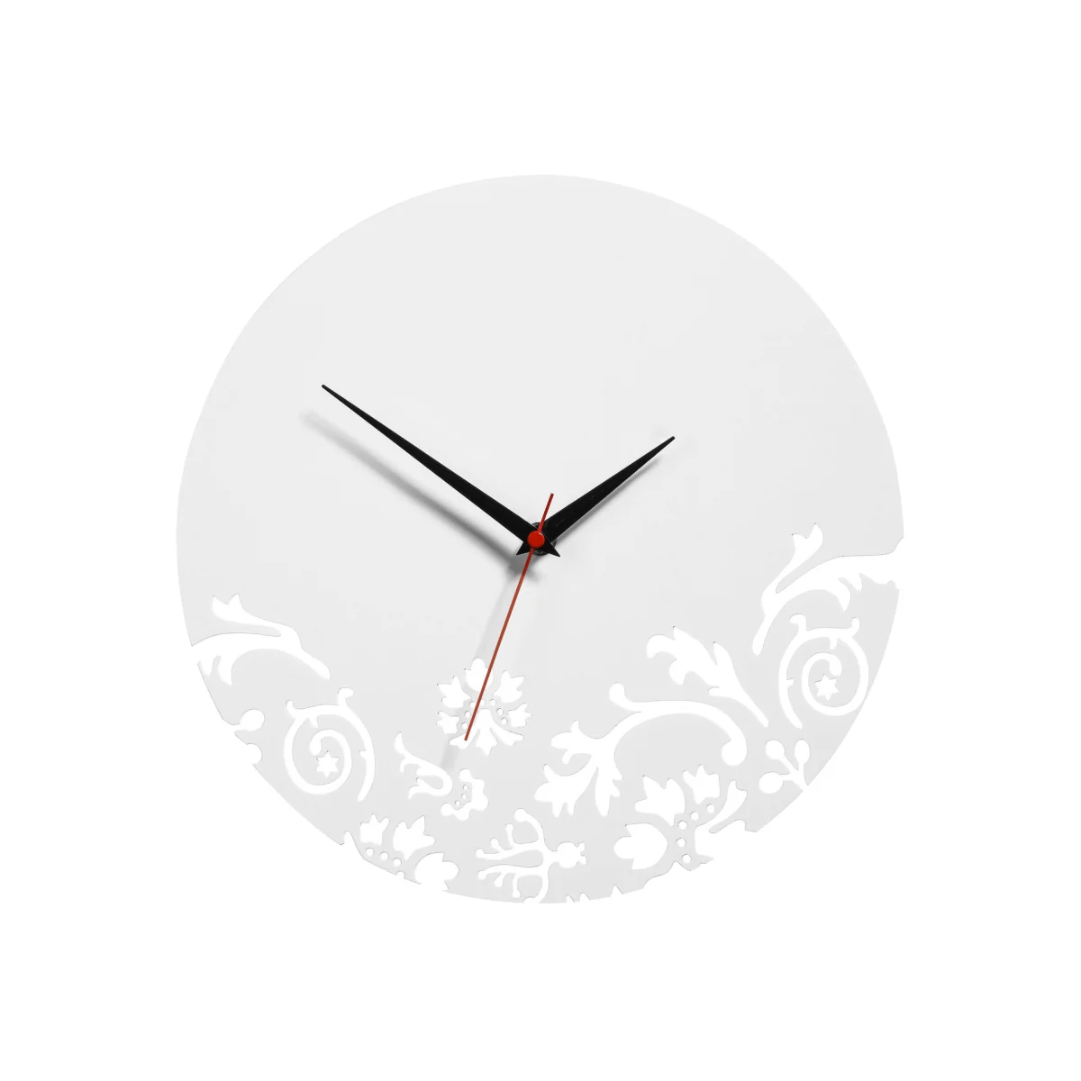 Issak 30cm Dia White Wall Clock - White