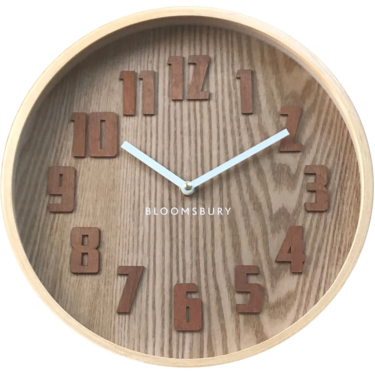 Vitus 30cm Dia Brown Grain Small Wall Clock - Brown – image 2