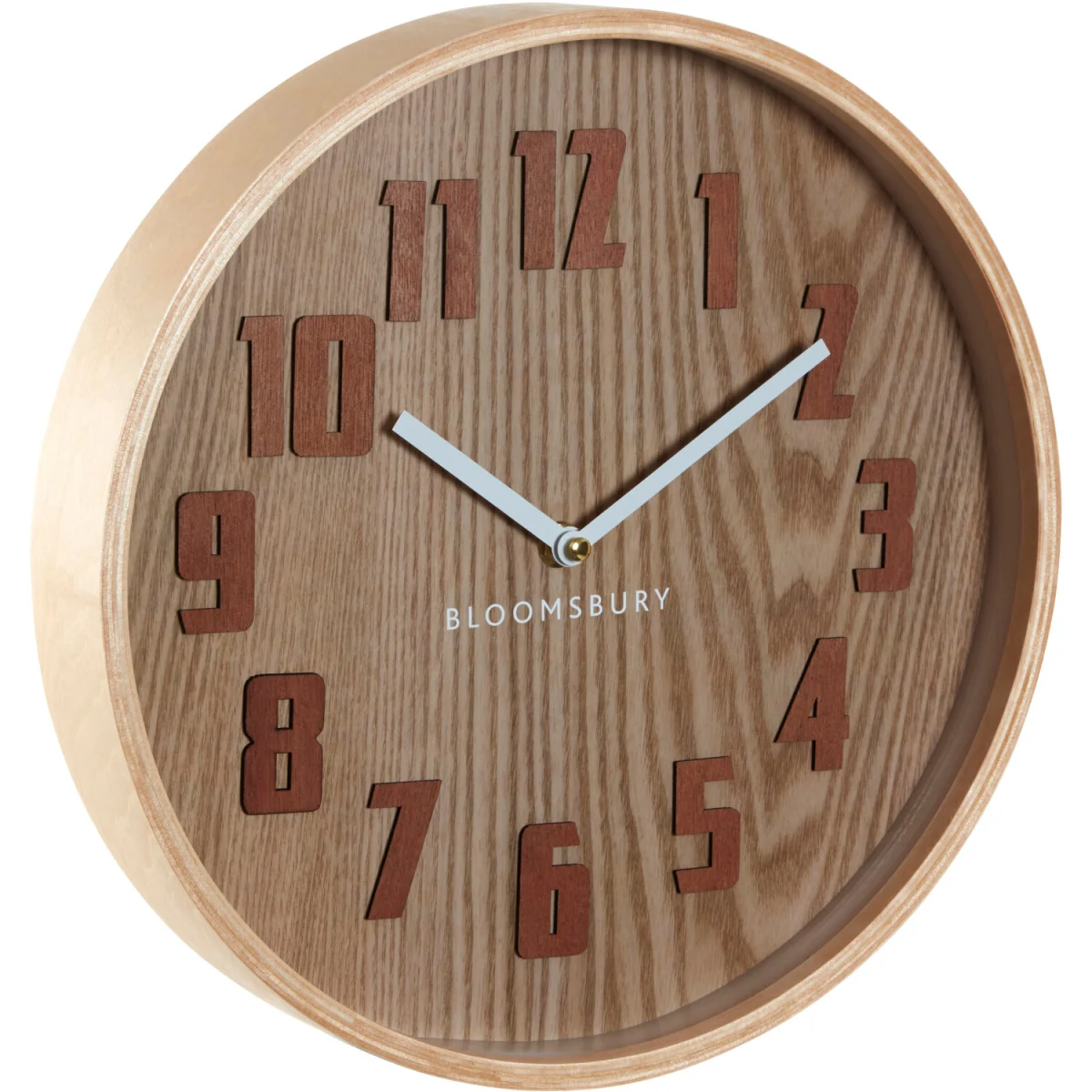 Vitus 30cm Dia Brown Grain Small Wall Clock - Brown – image 3