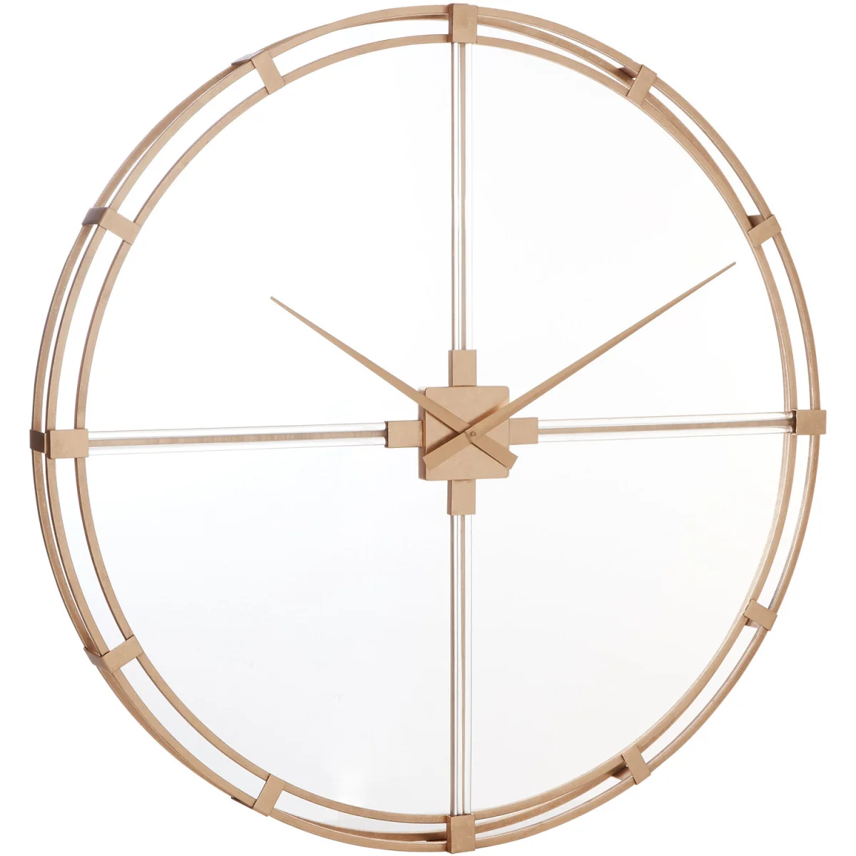 Beauly 110cm Dia Gold Finish Metal Wall Clock - Gold – image 5
