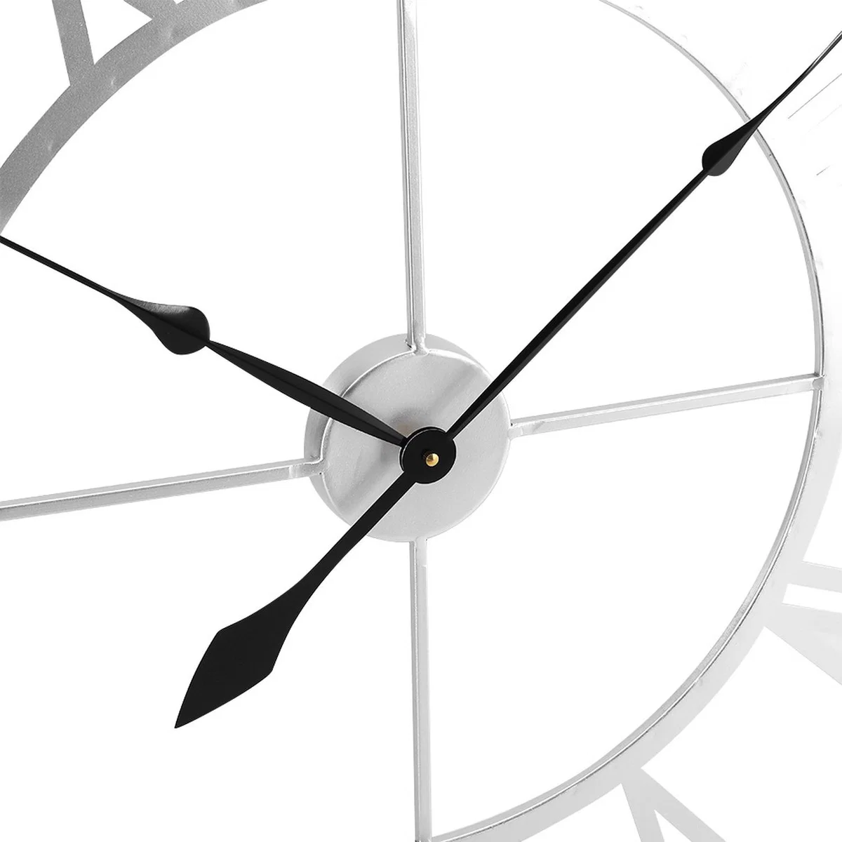 Vintage Style Roman Numerals Hanging Clock - Silvery / 80cm – image 4