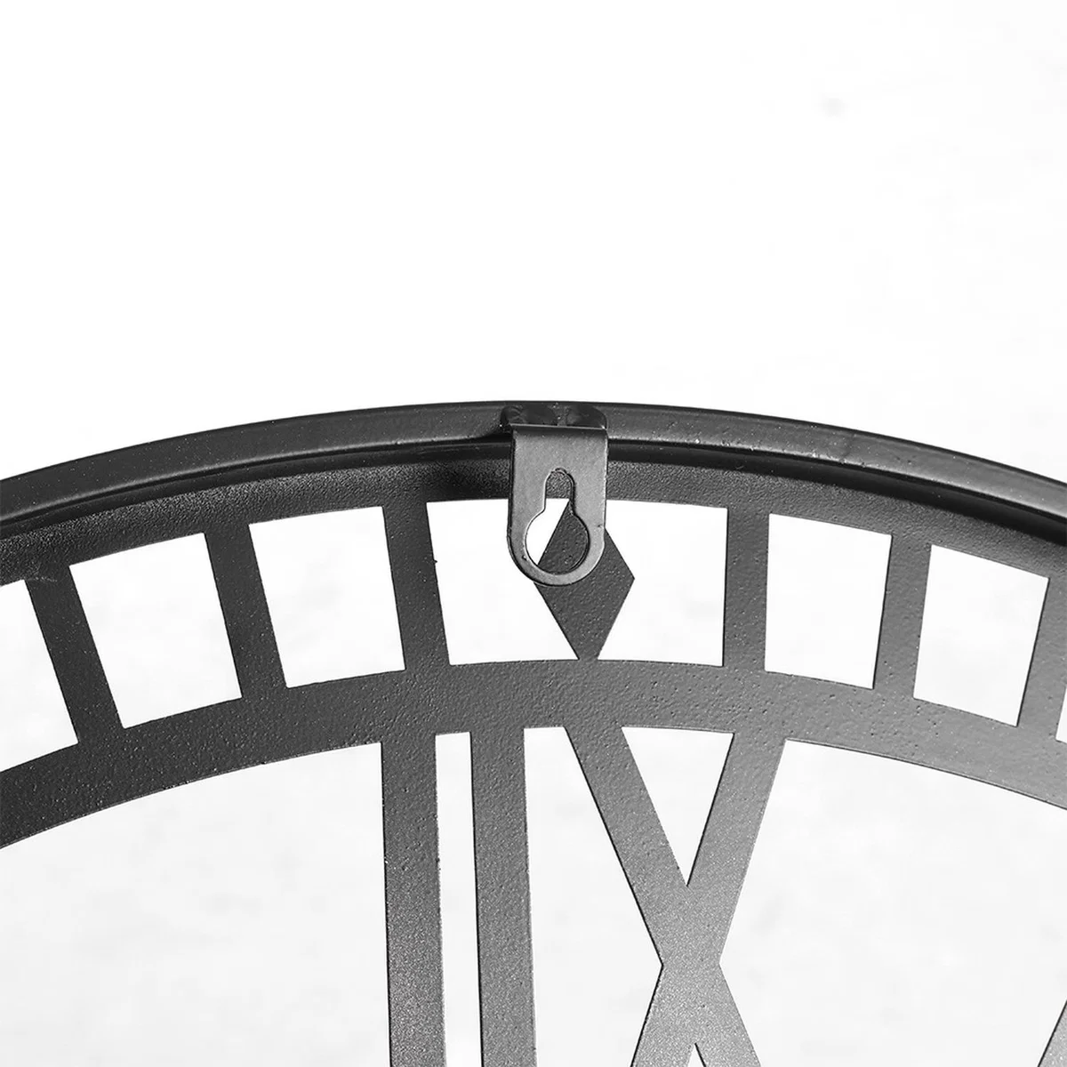 Vintage Style Roman Numerals Hanging Clock - Silvery / 80cm – image 6