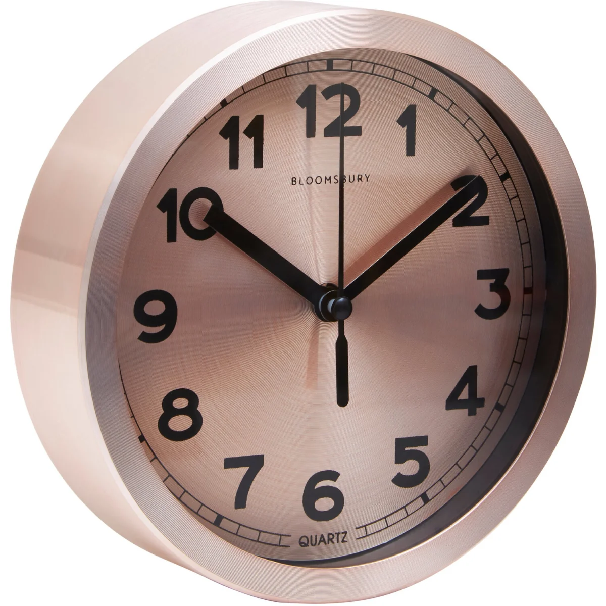 Elko 15cm Dia Wall Clock with Copper and Black Finish - Gold – image 2