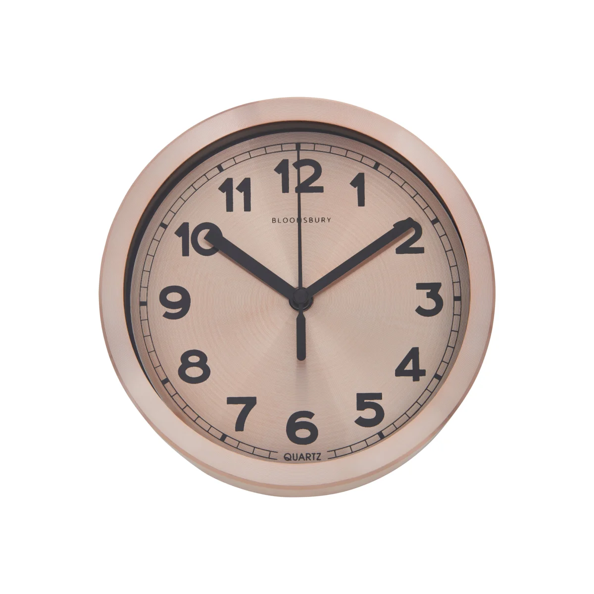 Elko 15cm Dia Wall Clock with Copper and Black Finish - Gold – image 1
