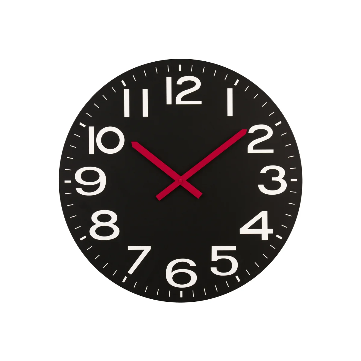 Rosston 58cm Dia Black Wall Clock - Black