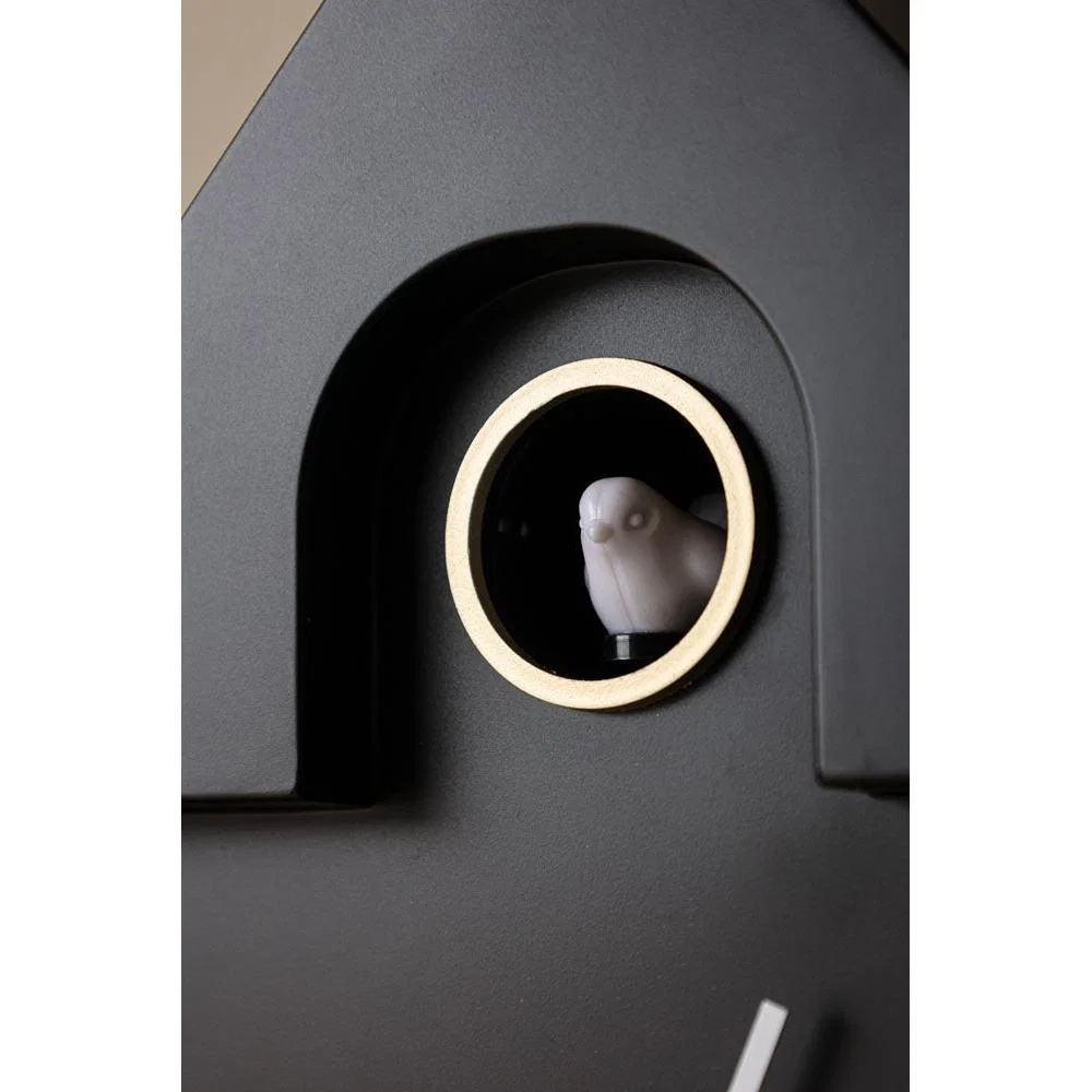 Modern Black Cuckoo Wall Clock – image 3