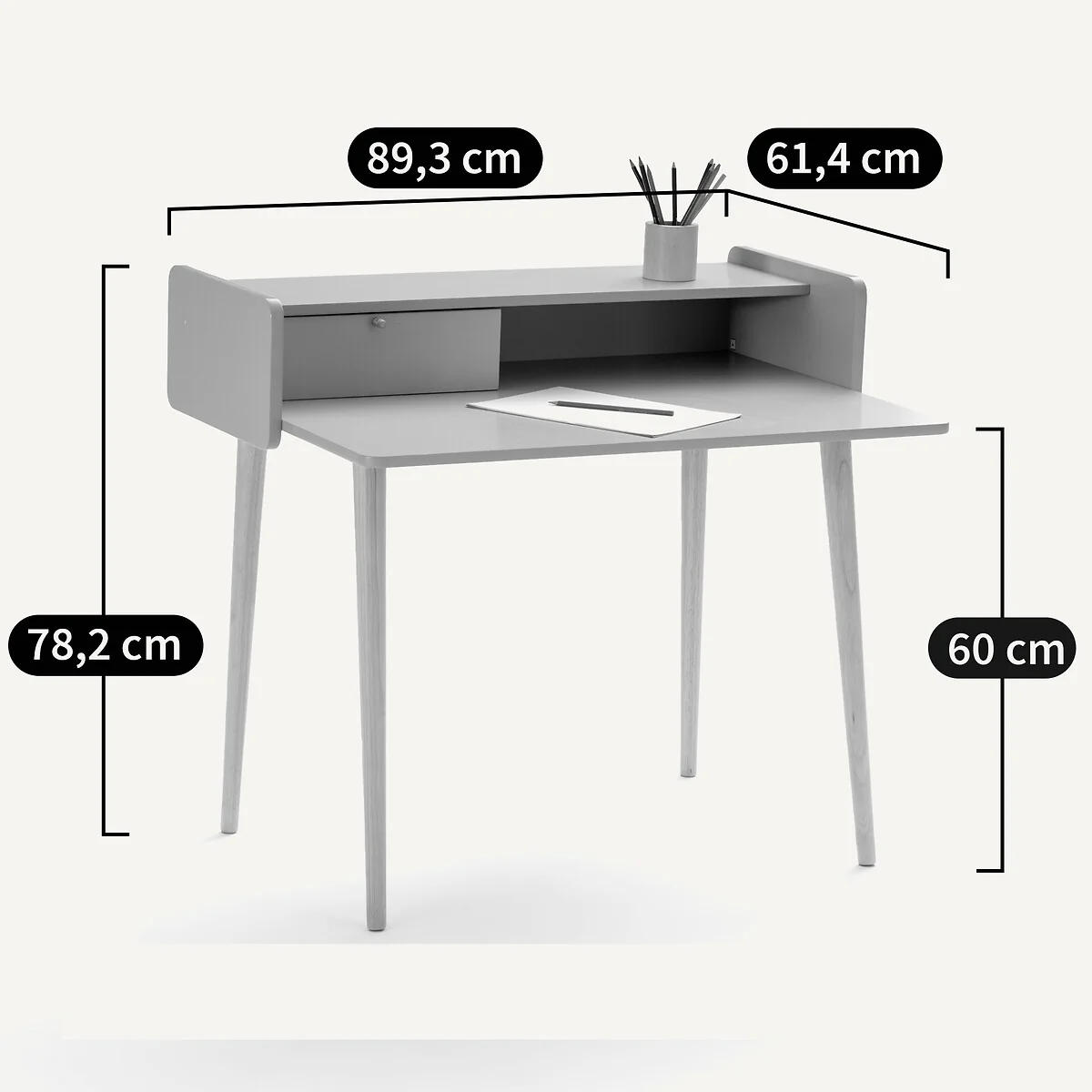 Zag Child's Desk with Extension – image 7