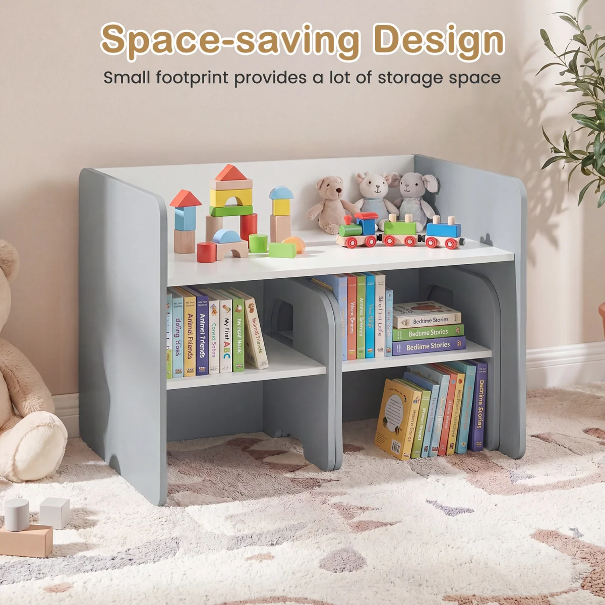 Children's desk and stool set - Grey – image 7
