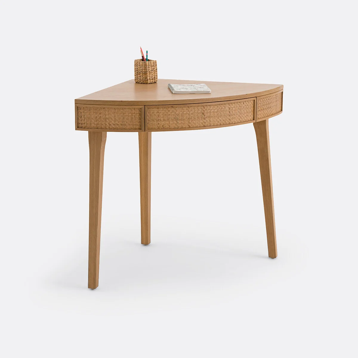 Achilde Corner Console Desk with Drawer – image 3