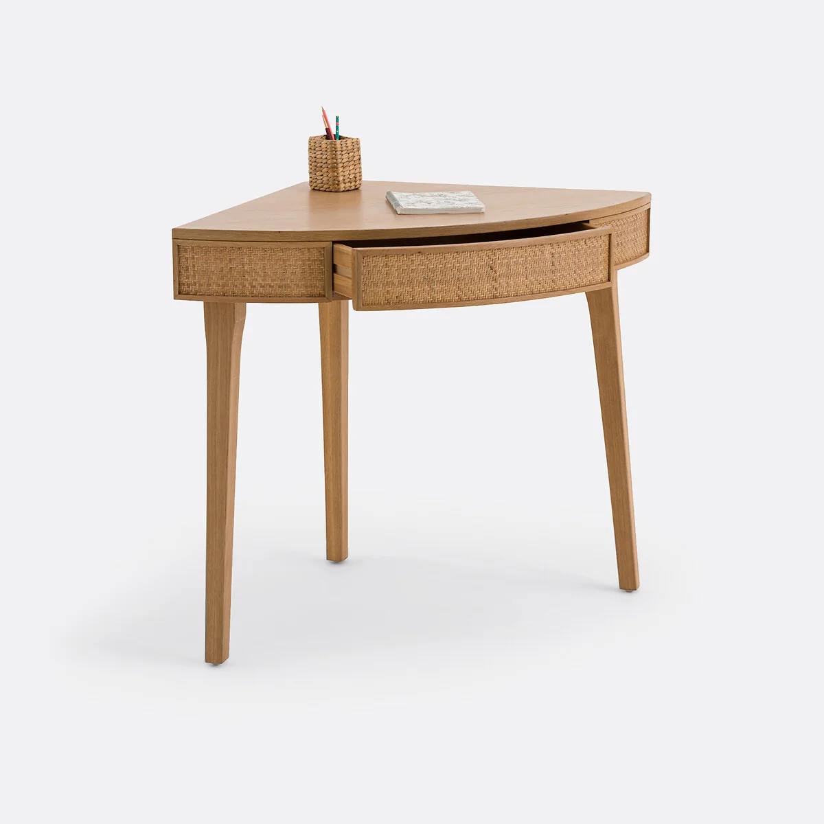 Achilde Corner Console Desk with Drawer – image 4