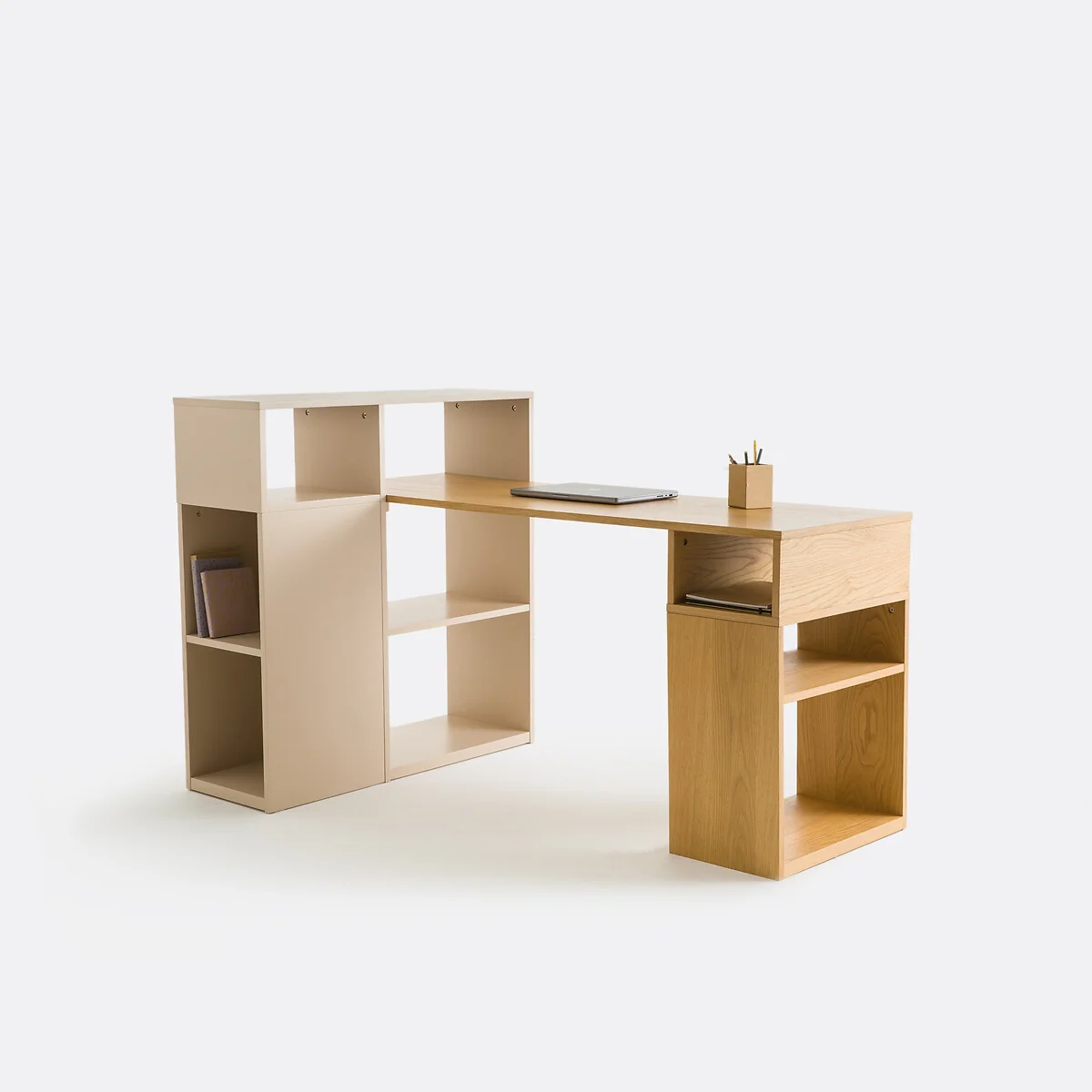 Biface Reversible Corner Desk with Storage – image 6