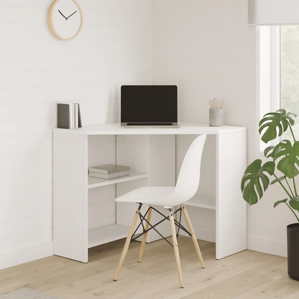 Alison Corner Computer Desk - White