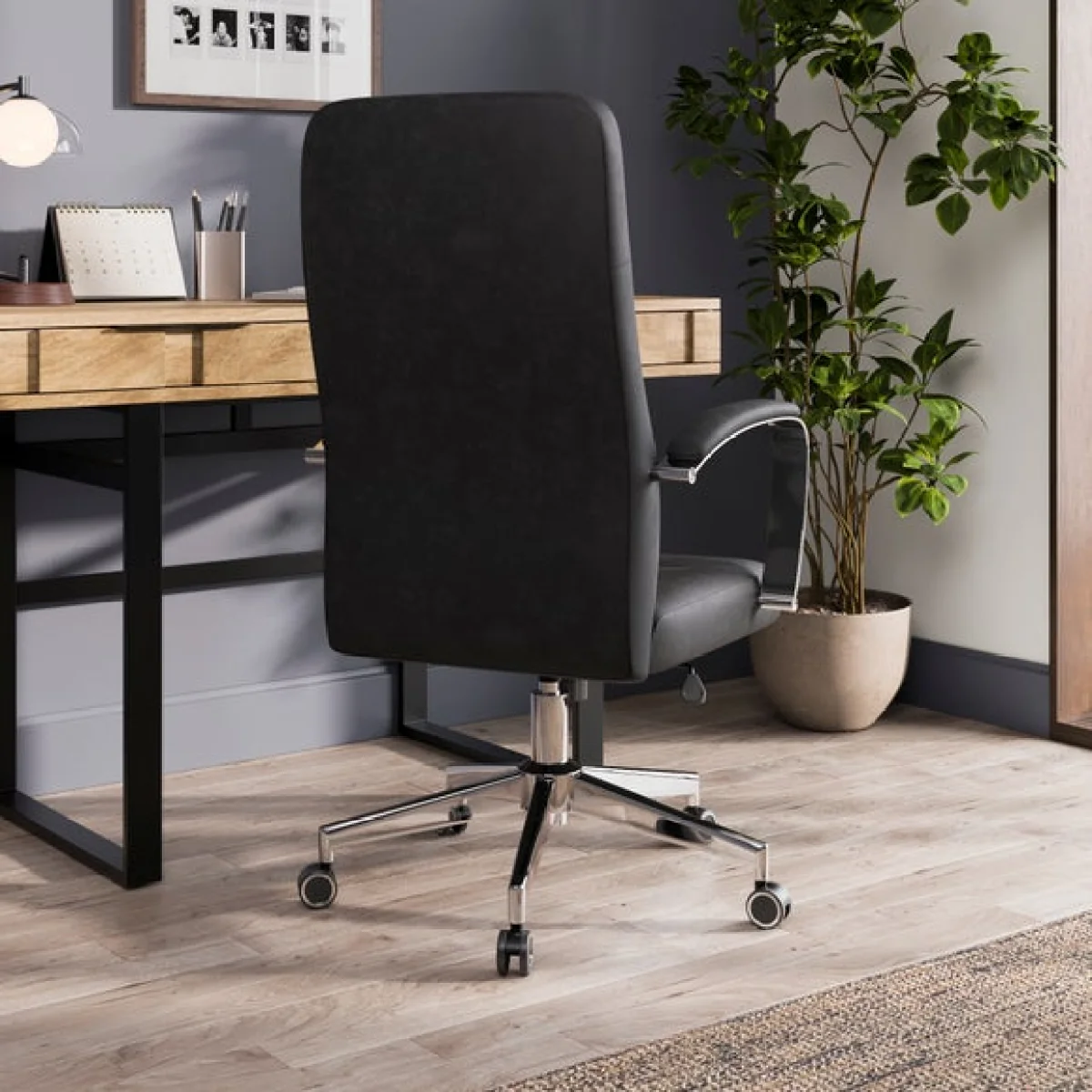 Alderton Faux Leather Office Chair – image 2
