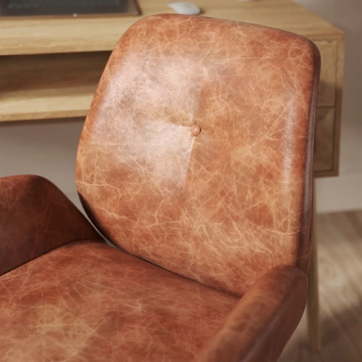 Ginny Faux Leather Office Chair – image 4