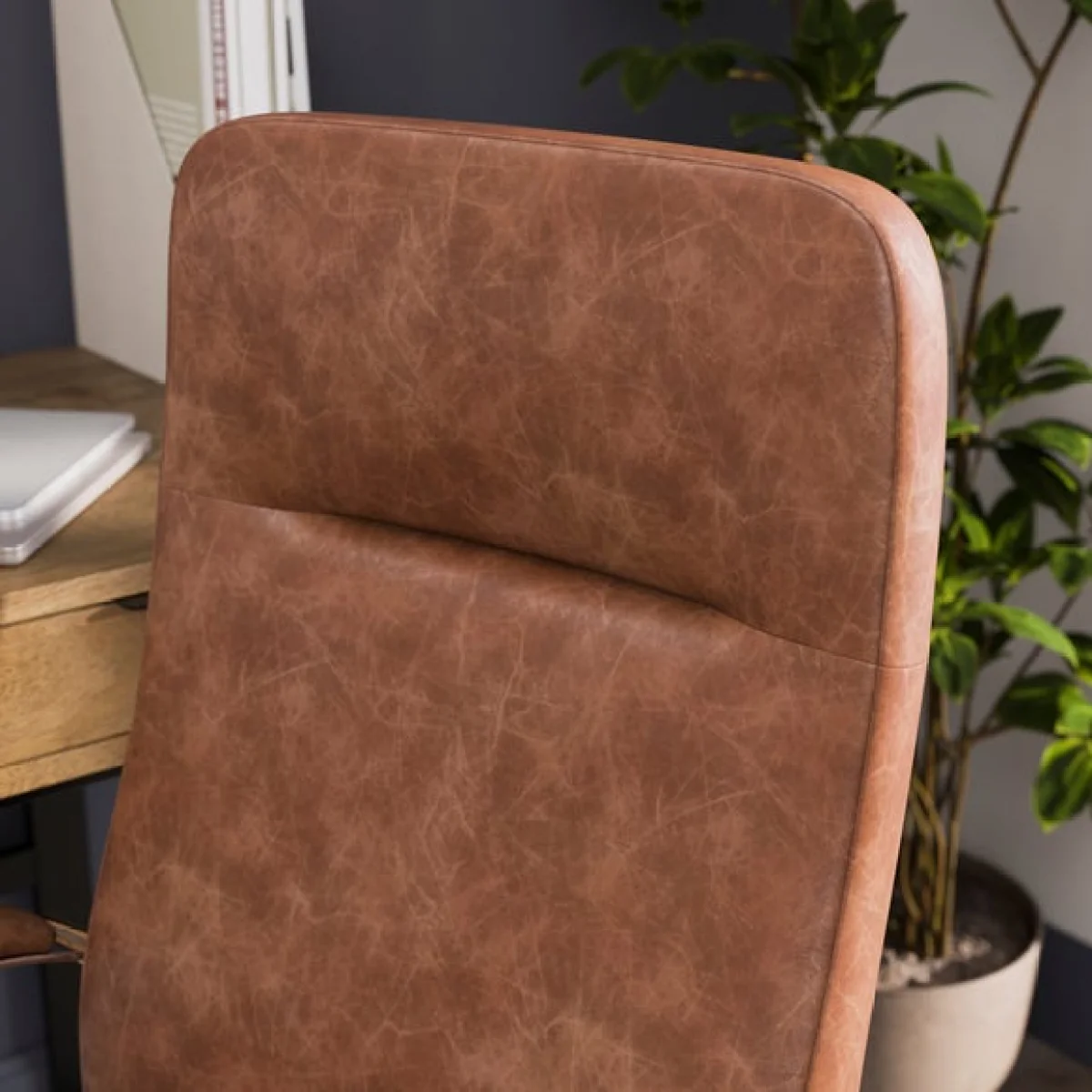 Alderton Faux Leather Office Chair – image 3