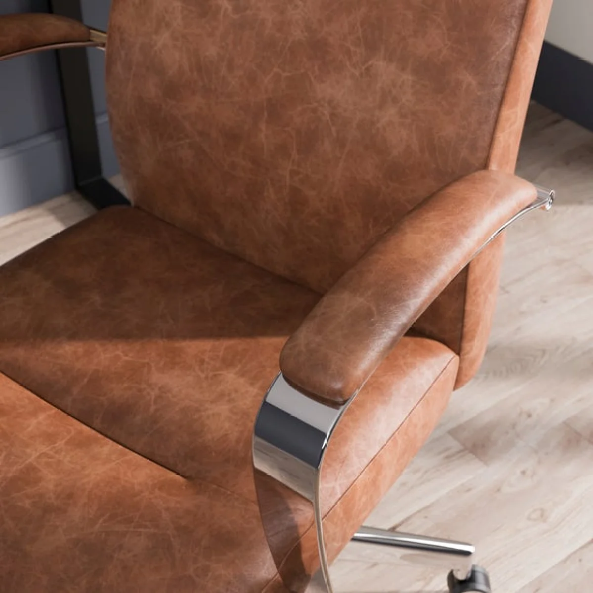 Alderton Faux Leather Office Chair – image 4