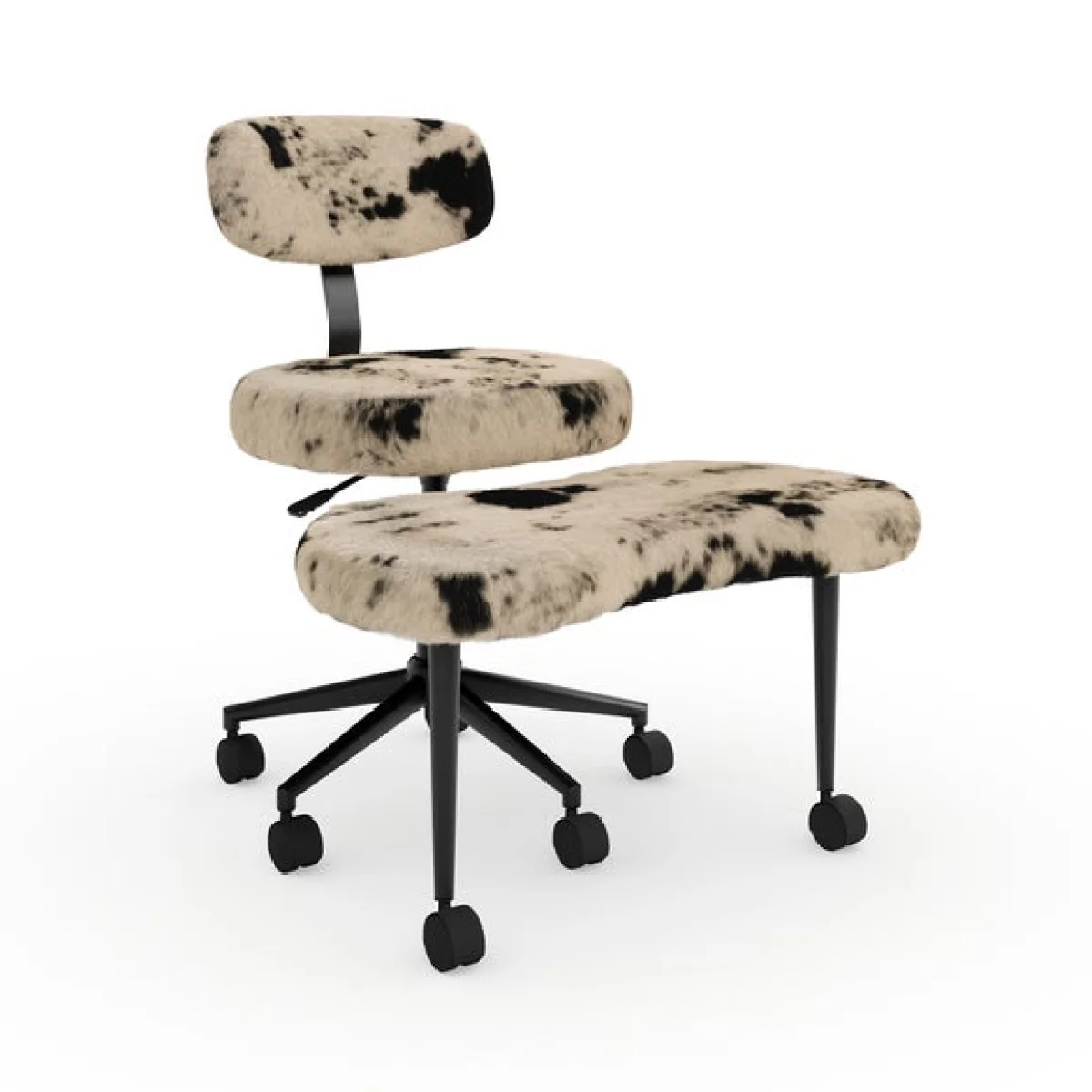 Maisie Meditation Cow Print Office Chair – image 9