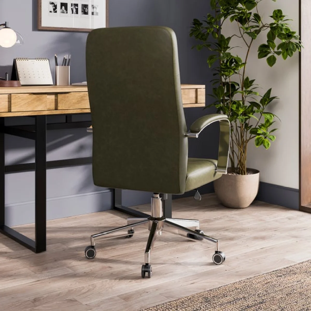 Alderton Faux Leather Office Chair – image 2