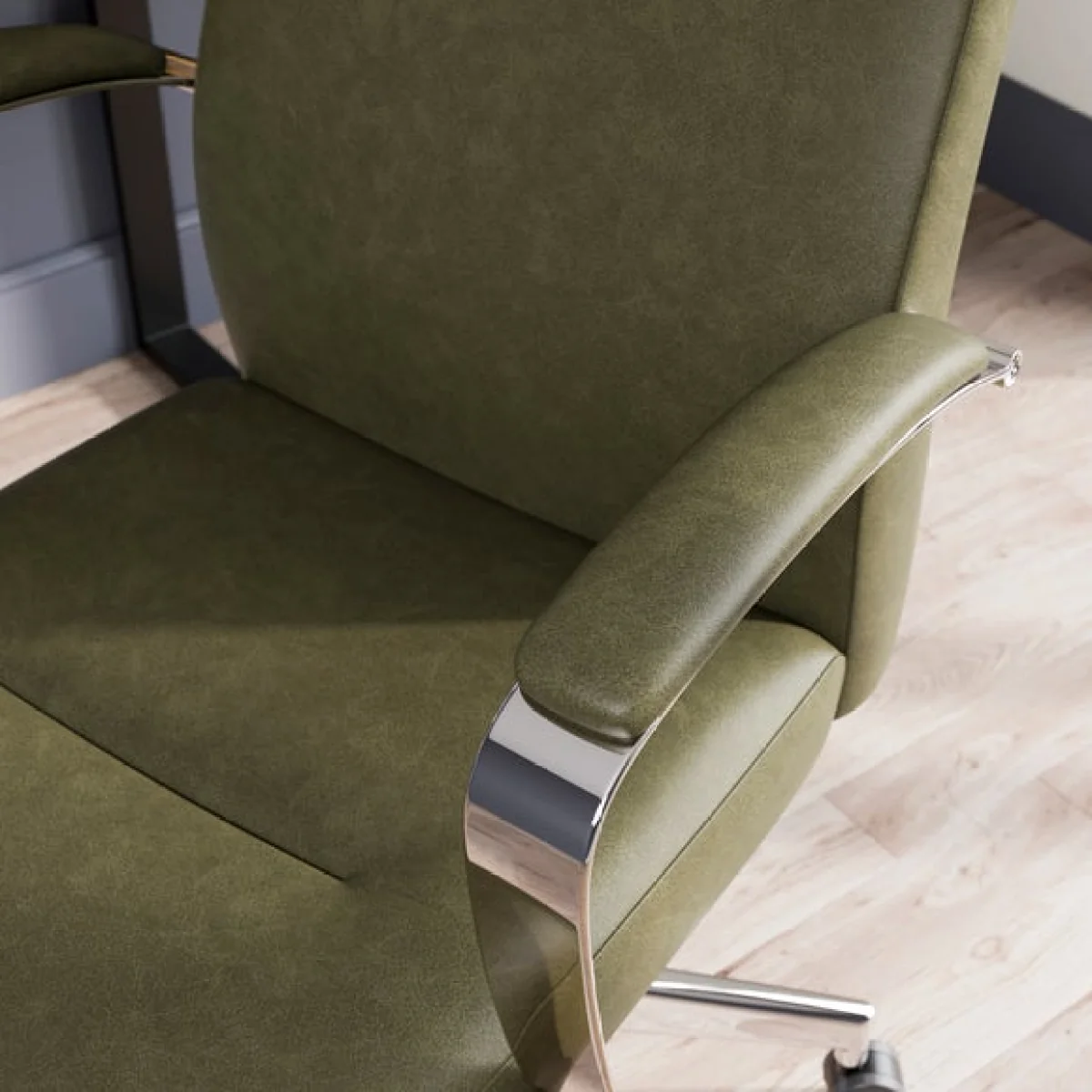 Alderton Faux Leather Office Chair – image 4