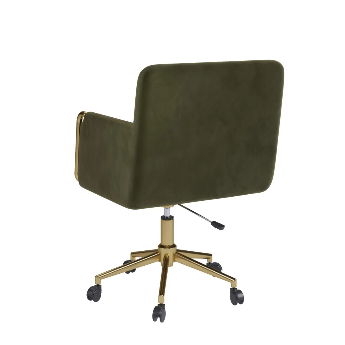 Khaki Velvet Office Swivel Tub Chair - Sonny – image 11