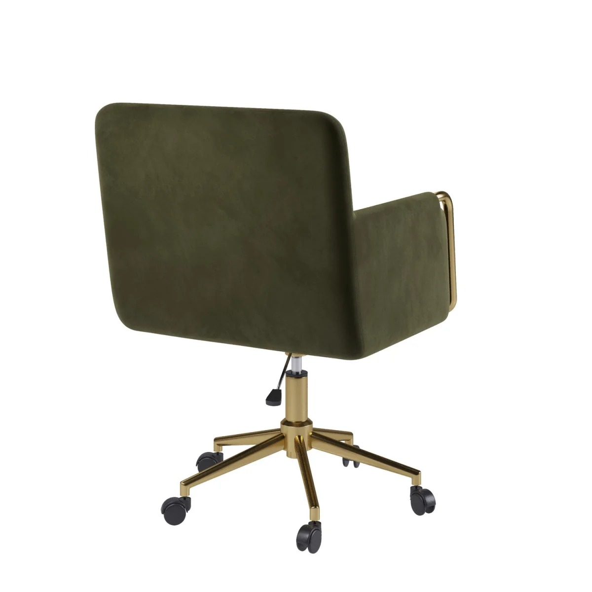 Khaki Velvet Office Swivel Tub Chair - Sonny – image 9