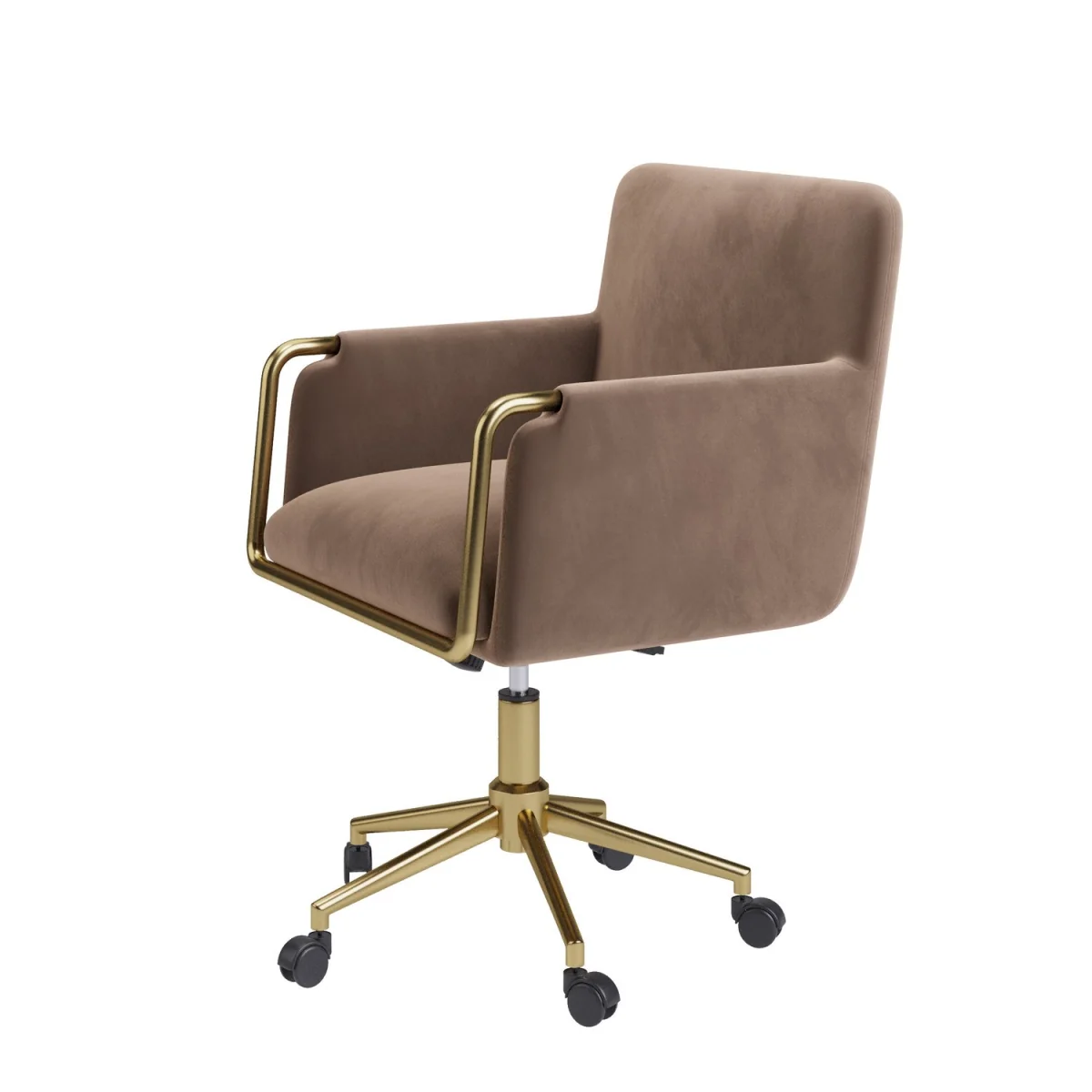 Mink Velvet Office Swivel Tub Chair - Sonny – image 13
