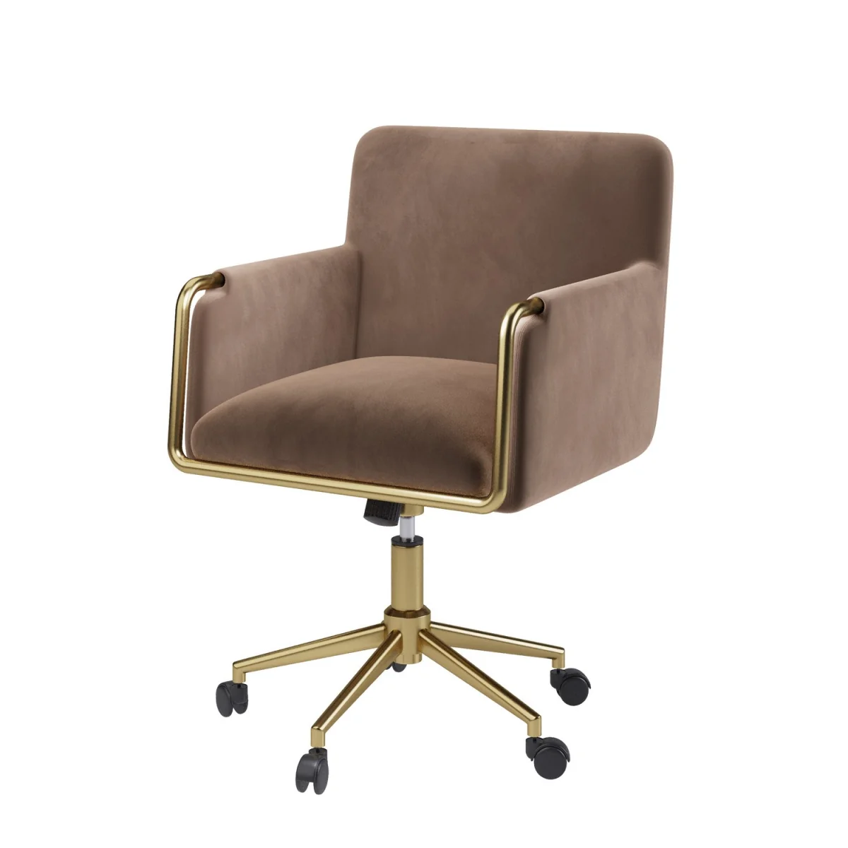 Mink Velvet Office Swivel Tub Chair - Sonny – image 14
