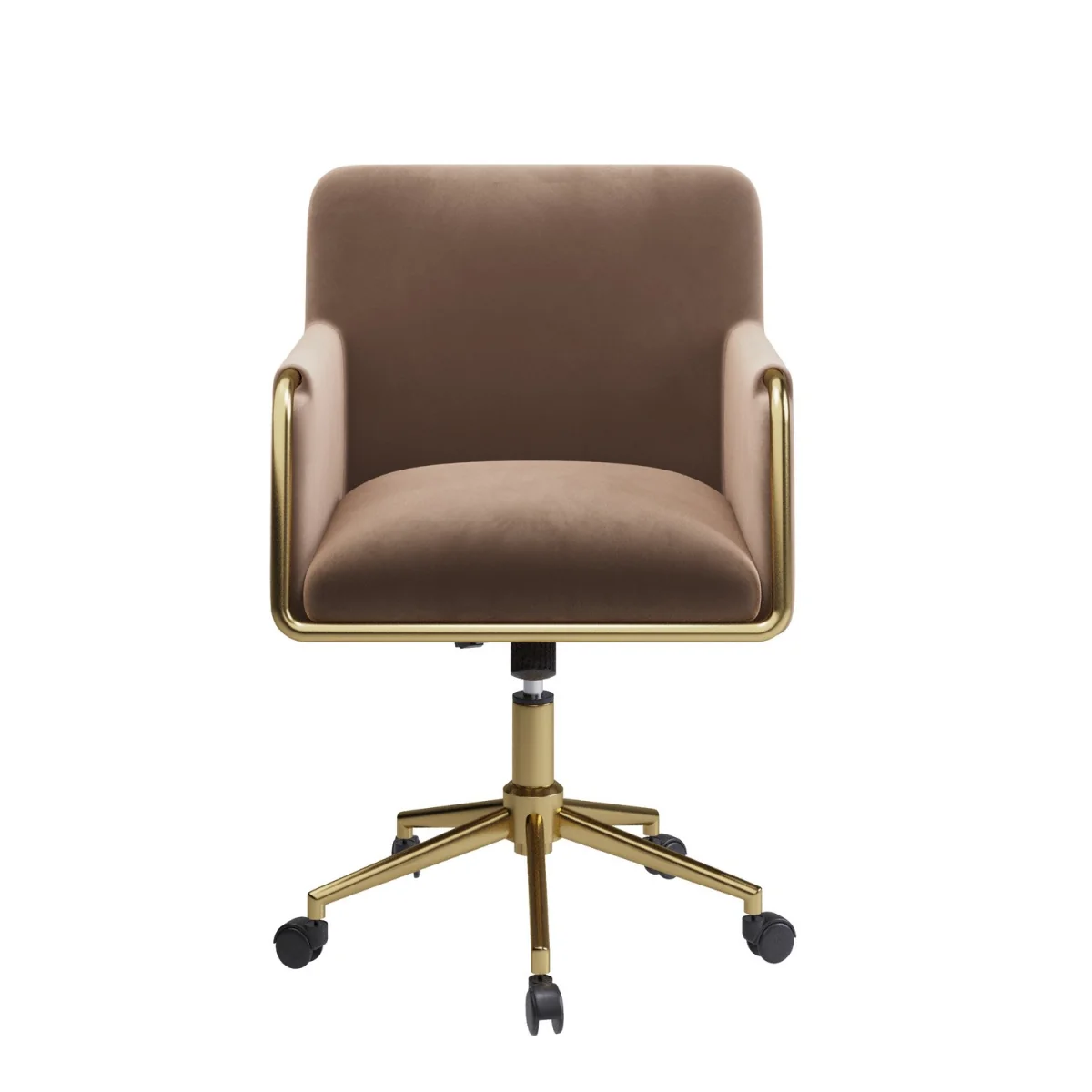 Mink Velvet Office Swivel Tub Chair - Sonny – image 3