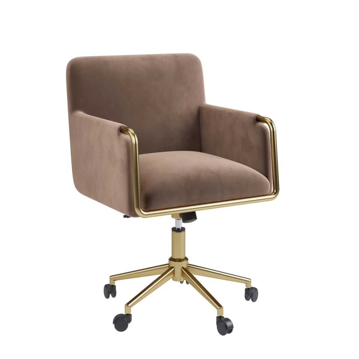 Mink Velvet Office Swivel Tub Chair - Sonny – image 5