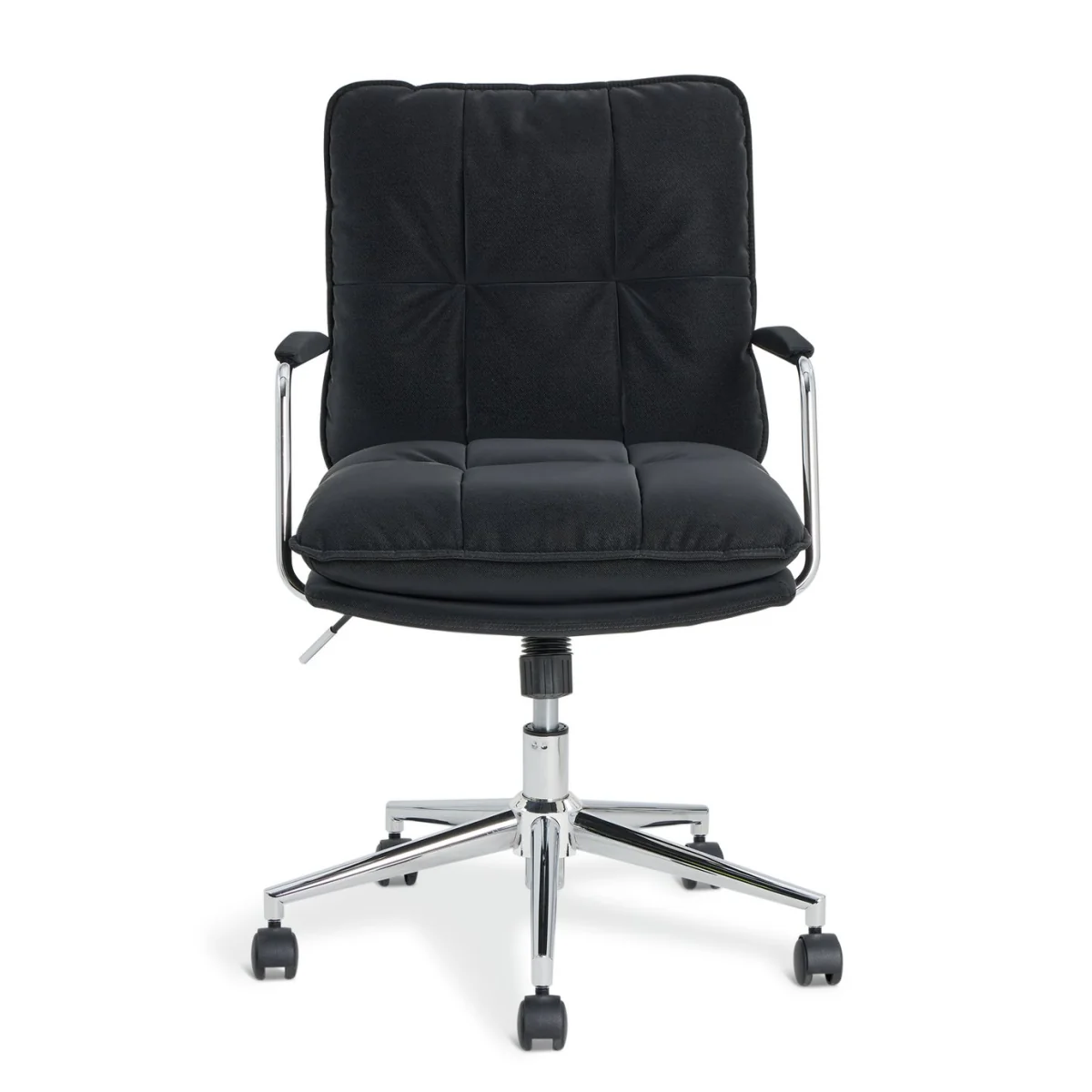 Habitat Orwell Soft PU Office Chair - Black – image 4