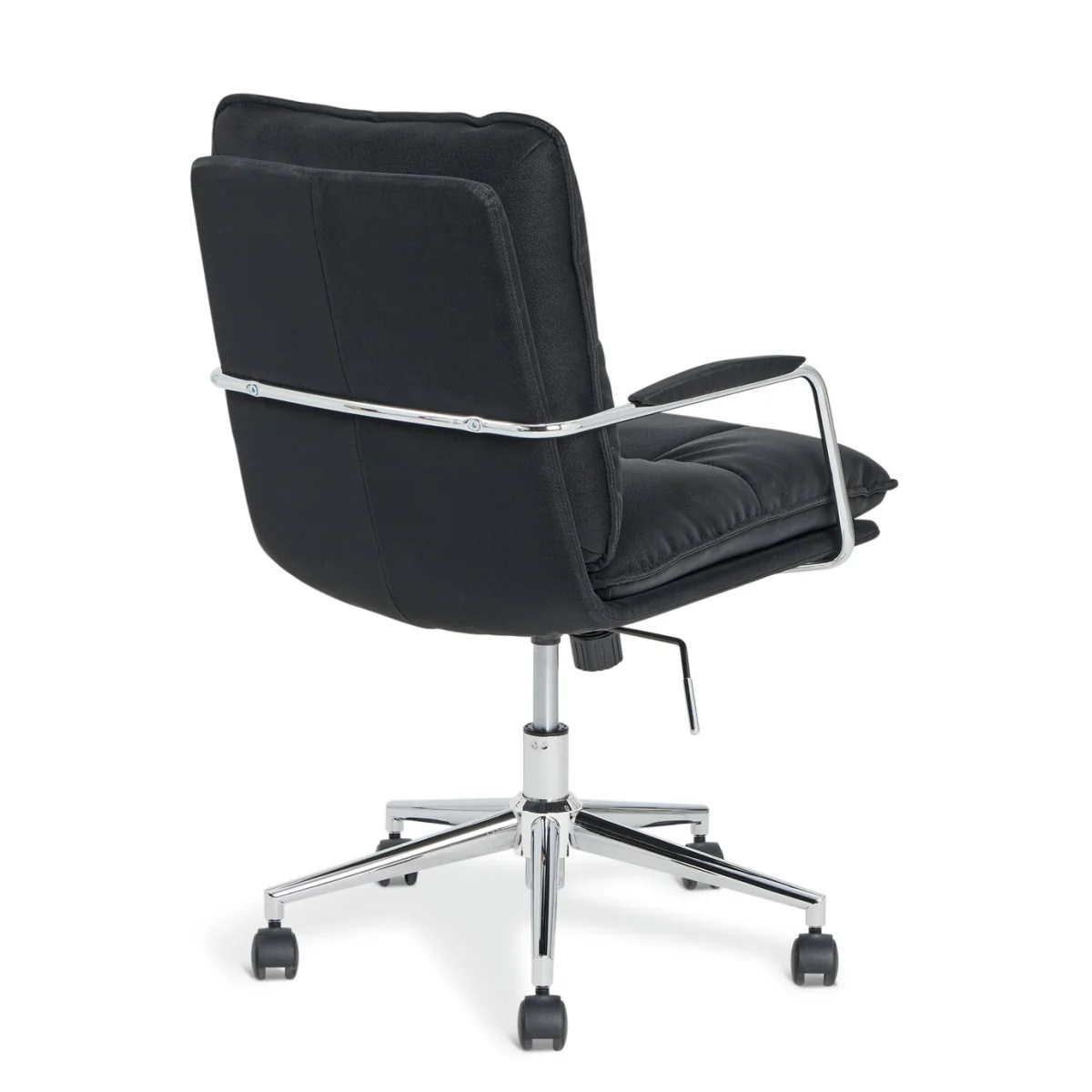 Habitat Orwell Soft PU Office Chair - Black – image 6
