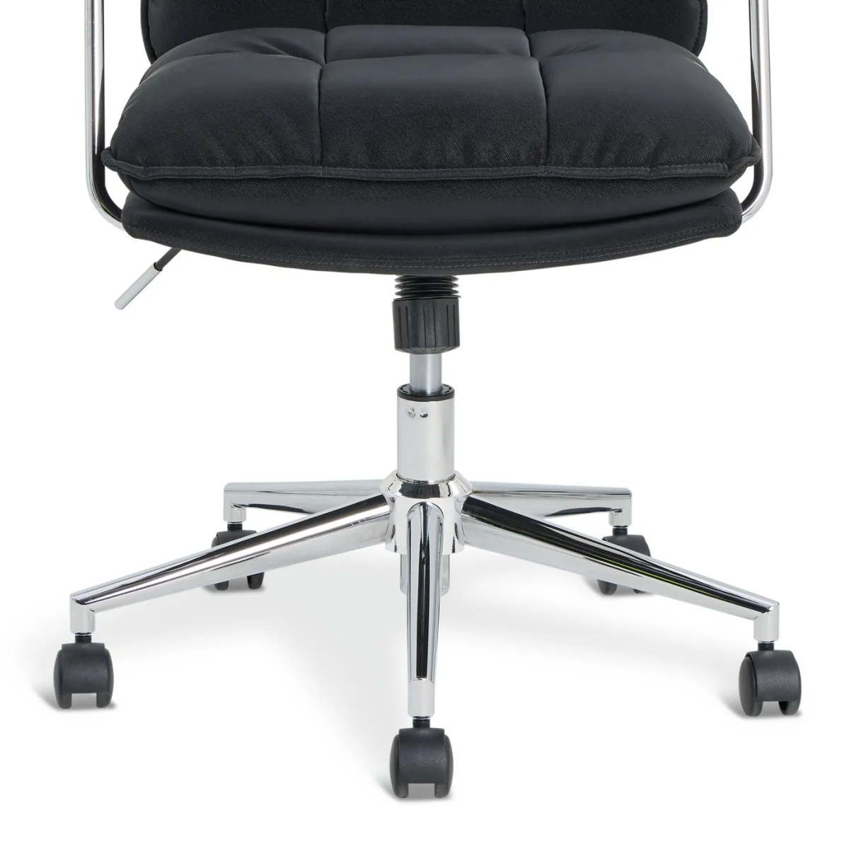 Habitat Orwell Soft PU Office Chair - Black – image 8