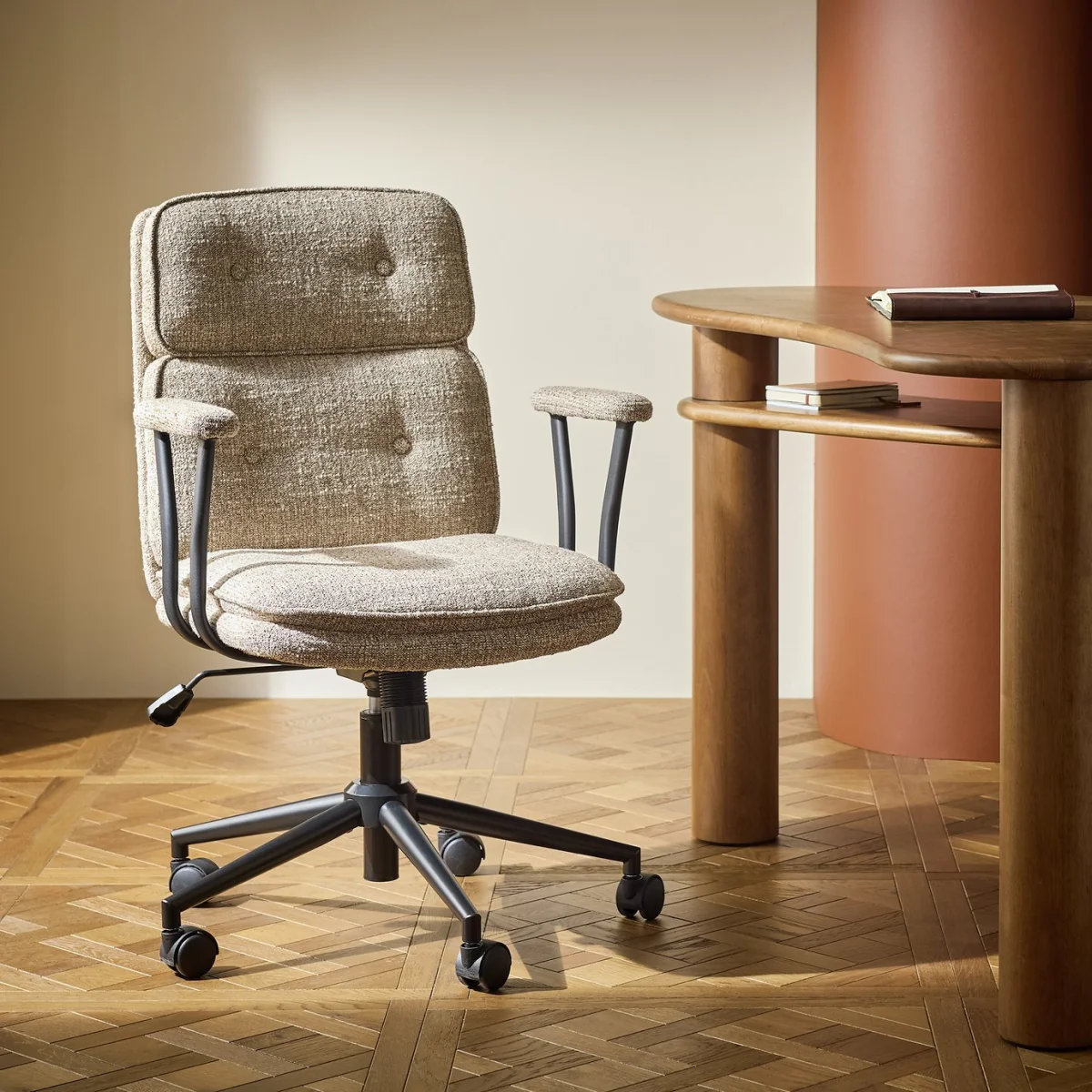 Habitat Irving Fabric Office Chair - Grey – image 1