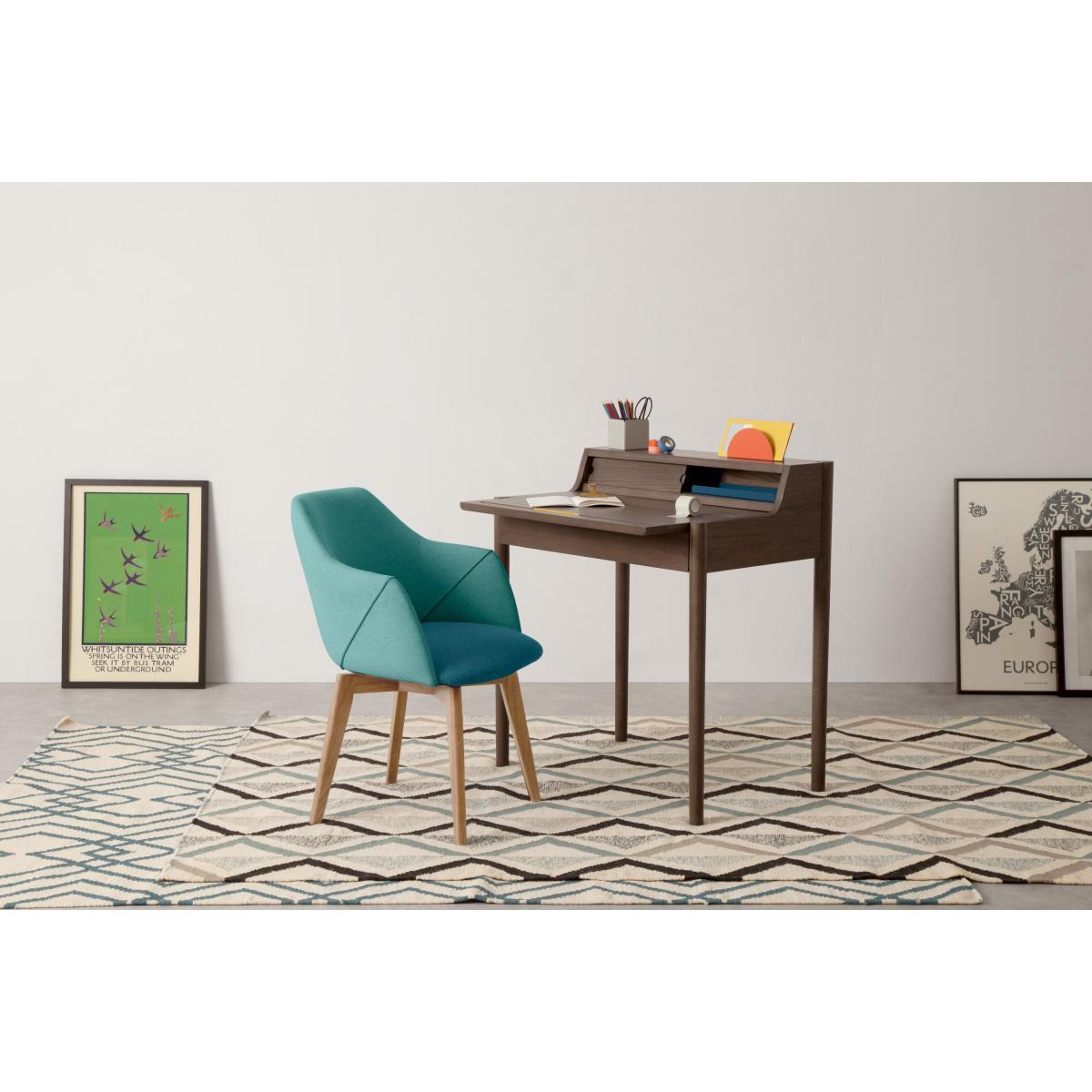 Lule Office Chair, Mineral Blue and Emerald Green – image 4