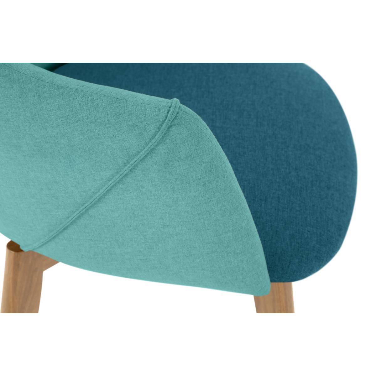 Lule Office Chair, Mineral Blue and Emerald Green – image 5