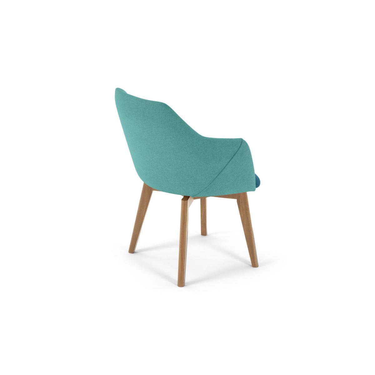 Lule Office Chair, Mineral Blue and Emerald Green – image 6