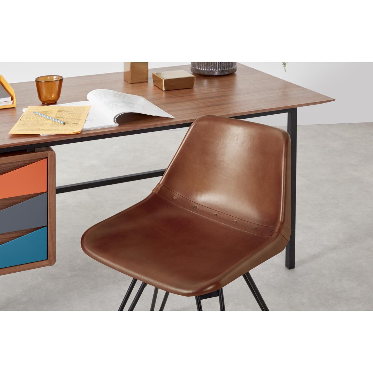 Kendal Office Chair, Tan and Black – image 7