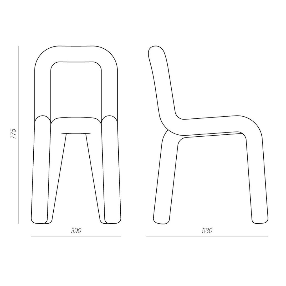 Bold Padded chair - Fabric by Moustache Pink – image 12