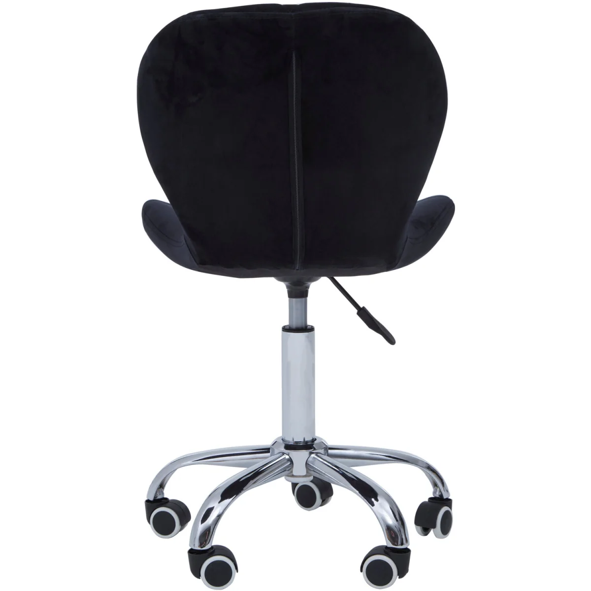 Orsina Franki Black Velvet Quilted Home Office Chair - Black – image 2