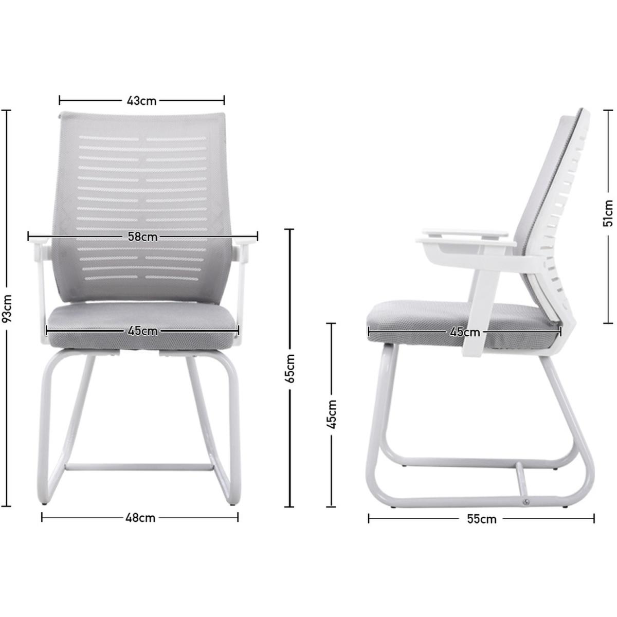 Ergonomic Mesh Lumbar Support Computer Chair - Grey – image 7