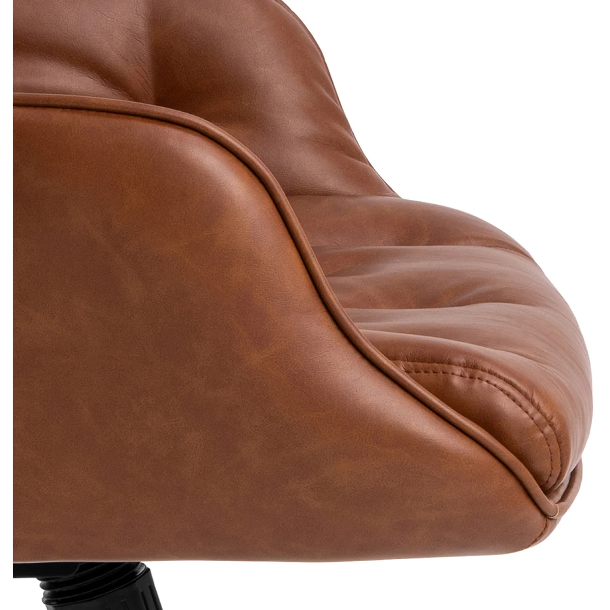 Erik Gas Lift Desk Chair in Brandy PU - Brandy – image 6