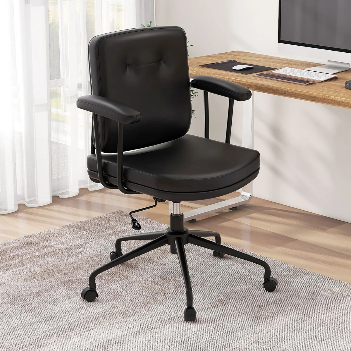 Coffee Compact Home Office Chair – image 8