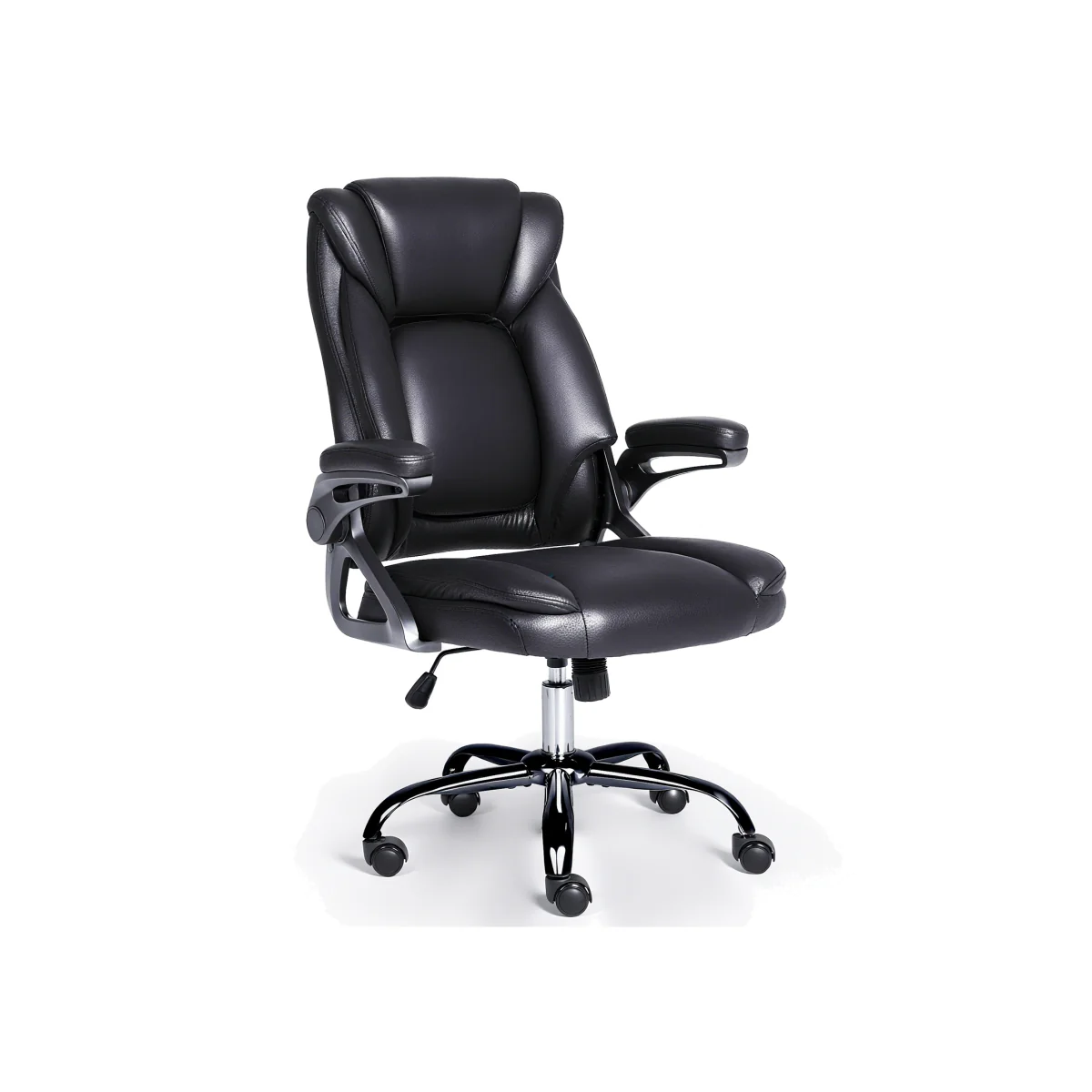 Executive Office Chair with Flip-up Armrests - Balck