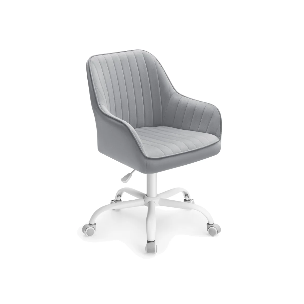 Office Chair, Swivel Chair, Makeup Vanity Chair - Grey – image 1