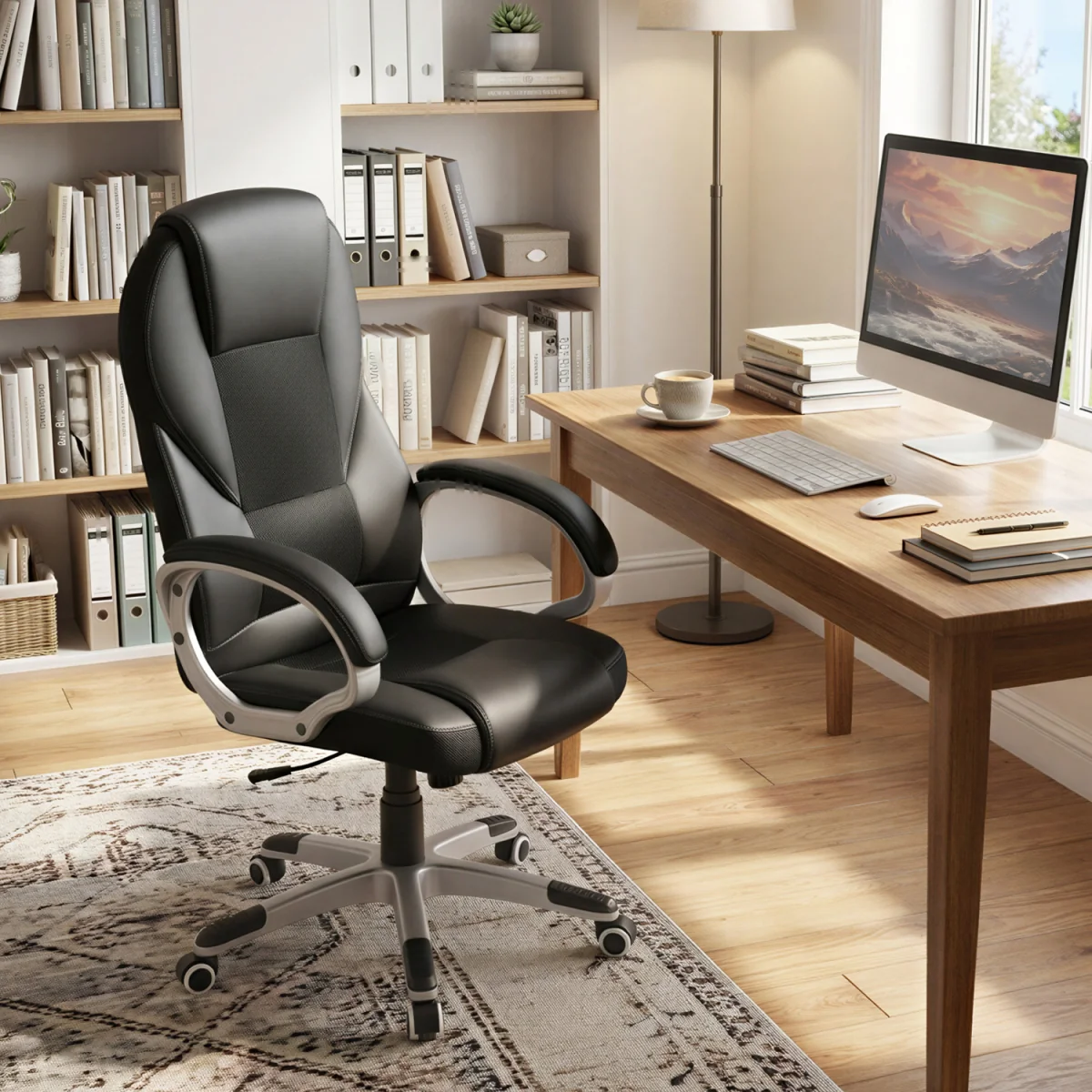 SONGMICS Executive Office Chair with High Back - Black – image 2