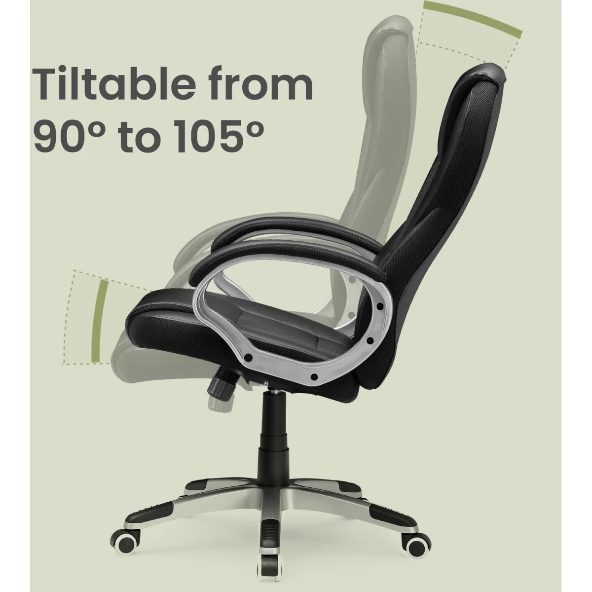SONGMICS Executive Office Chair with High Back - Black – image 4