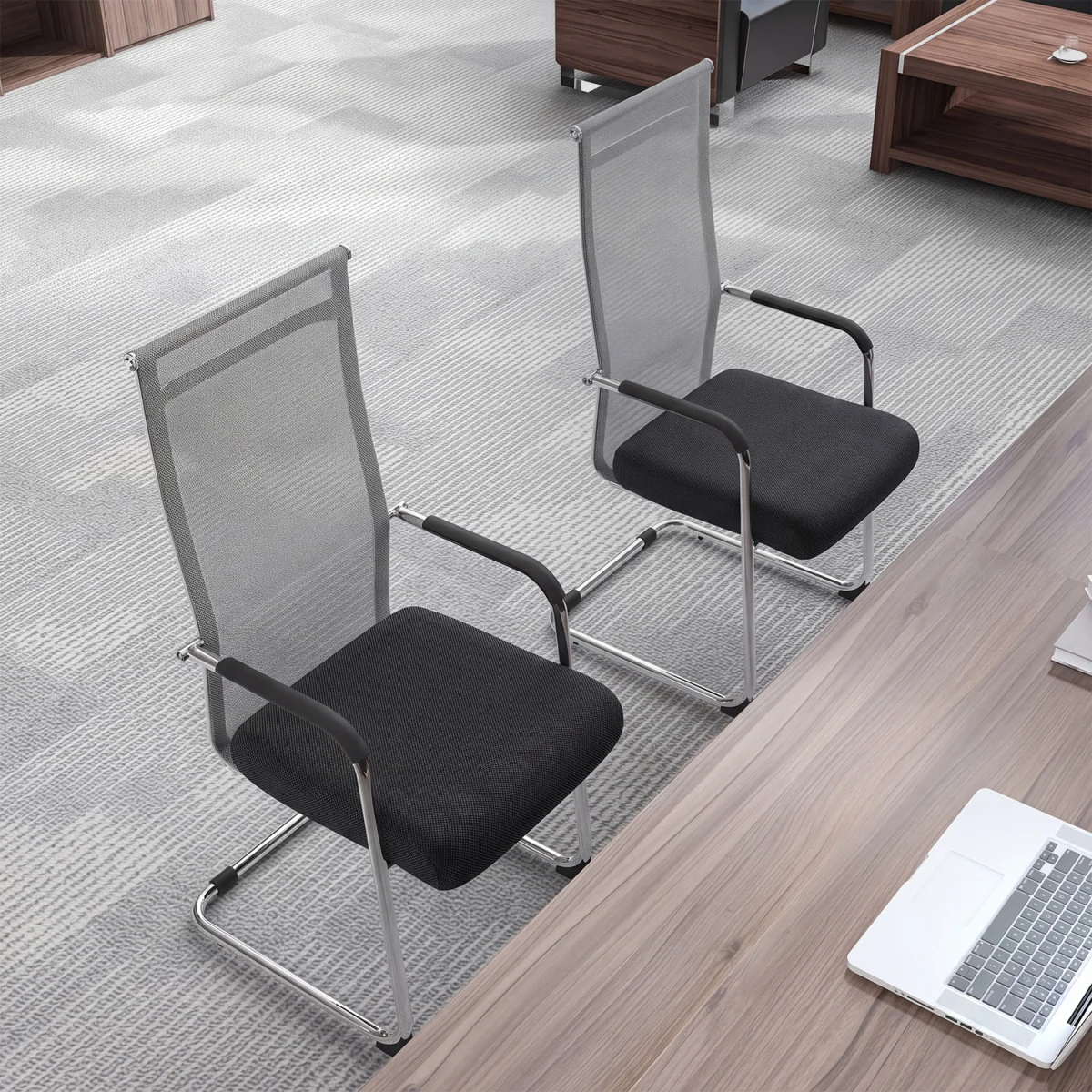 Set of 2 Office Guest Chairs – image 3