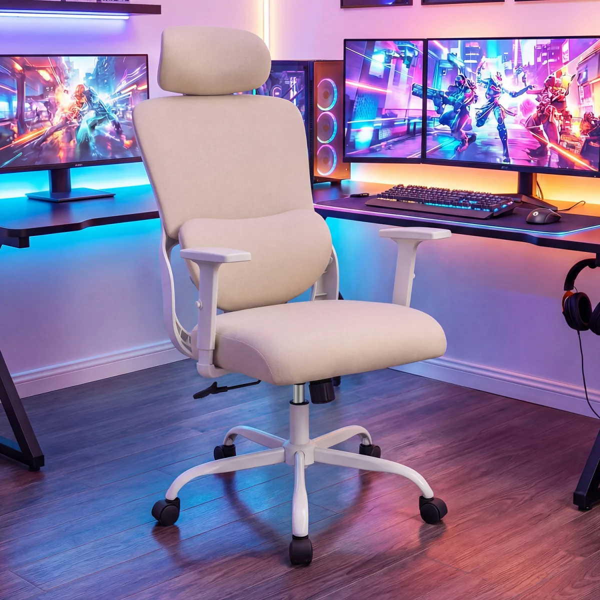 Ergonomic Office Chair with Headrest – image 3
